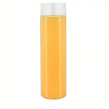 12pcs Portable Plastic Fruit Juice Bottle , Clear Bulk  Container For Indoor/Outdoor, Camping Drink  For Fridge Bar Supplies