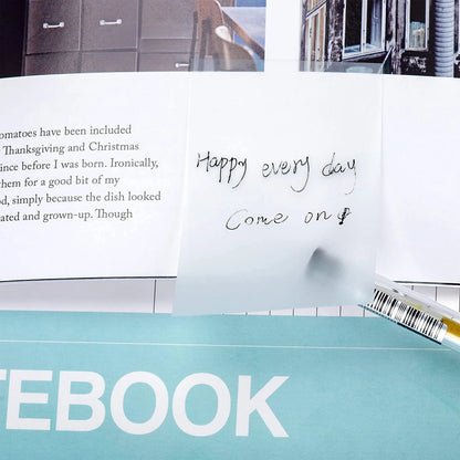 50 Sheets/pad Transparent Sticky Notes Pad Waterproof Self-Adhesive Clear Memo Message Reminder Home Office School Supplies