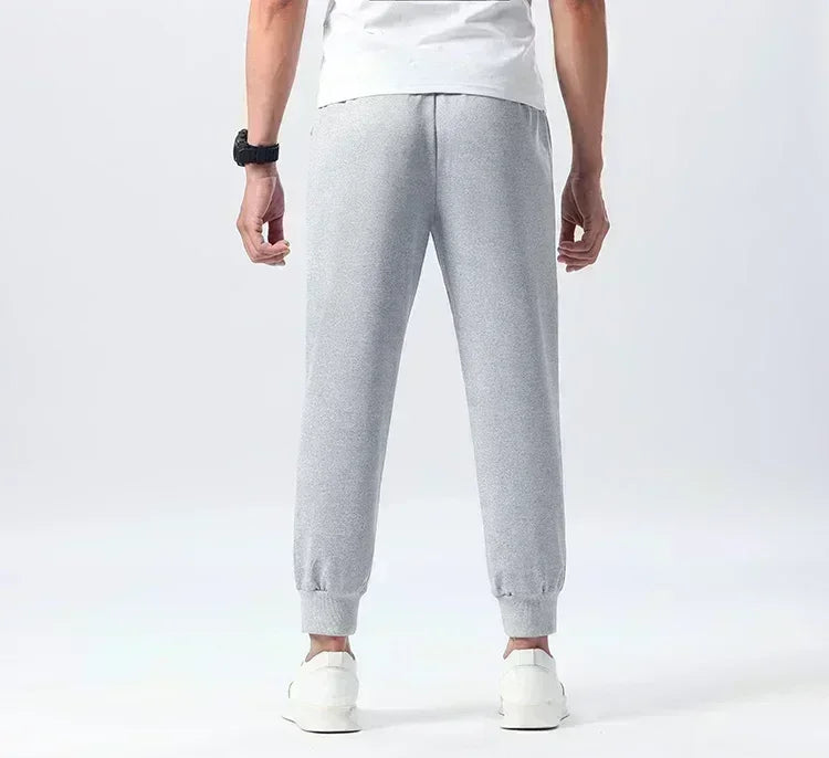Men's printed waist sports pants street casual pants sports pants suitable outdoor sports and leisure pure jogging pants