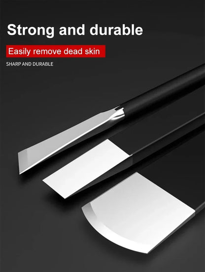 Stainless Steel Hand Foot File Callus Cuticle Dead Skin Removal Manicure Feet Pedicure Knife Toe Nail Scraper Foot Care Tools