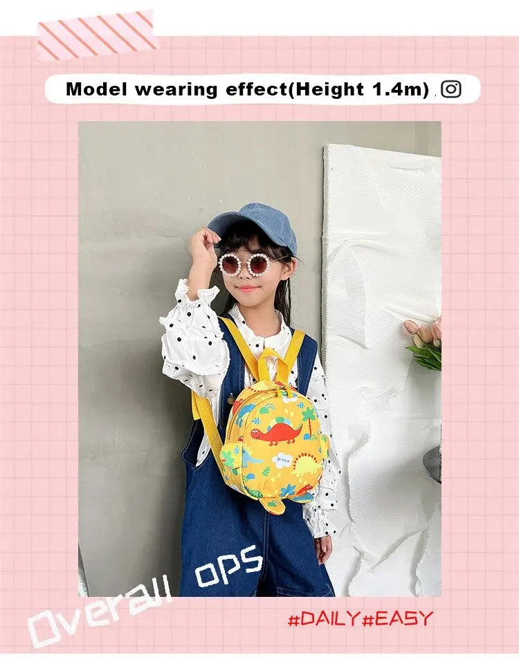 Cute Cartoon Dinosaur Baby Backpacks Kindergarten Schoolbag Children Boys Girls School Bags Adjustable Animals Kid Backpack