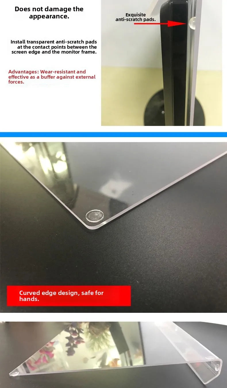 Blue Light Bloing Cuter Screen Protector Anti Reflective Eye Protection Film Desktop 24 Inch Radiation Free Static Absor...