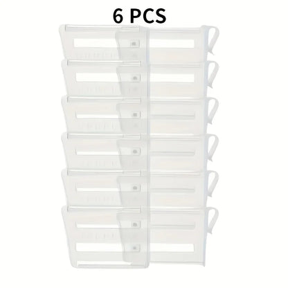 6/12 Adjustable Refrigerator Space Divider - Expandable Drink and Sauce Organizer - Maximize Fridge Storage, Neatly Arrangeds
