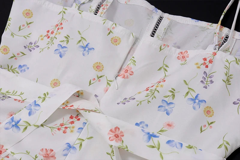 Candyhot Elegant Slim Pleated Print Sleeveless Maxi Dresses Aesthetic Off Shoulder Spaghetti Strap Dress Women Party Vestidos