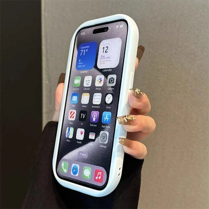 Cute Soft Silicone Candy Color Phone Case For iPhone 11 12 13 14 15 16 Pro Max Plus Shockproof Bumper Back Cases Cover