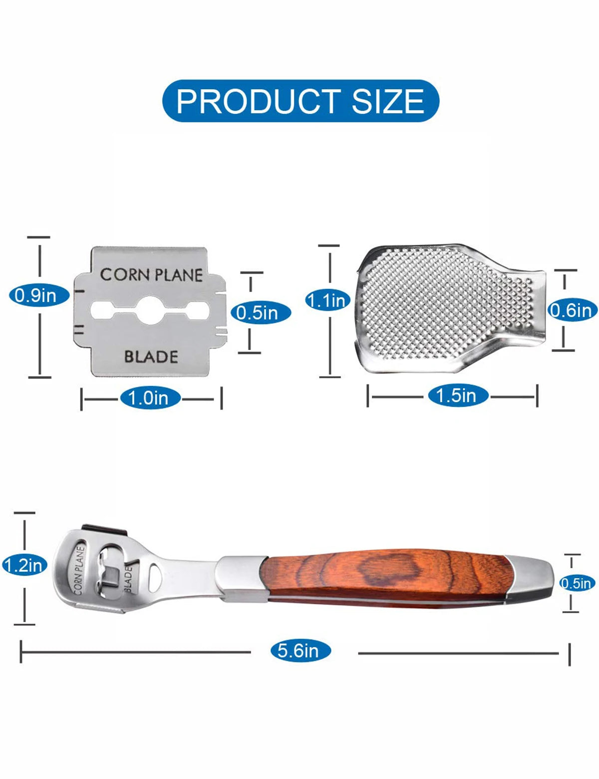 New Foot Care Tool Stainless Steel 1pc Dead Skin Callus Remover Planer Cutter Shaver Foot Tools