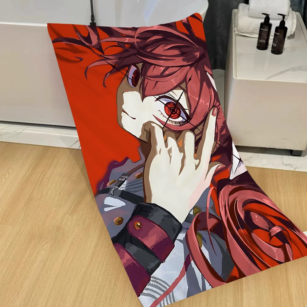 T-TETO K-Kasane Anime Cartoon Beach Towel Cute Kawaii Room Decor Bath Girls Children Hand Towels For Bathroom Shower