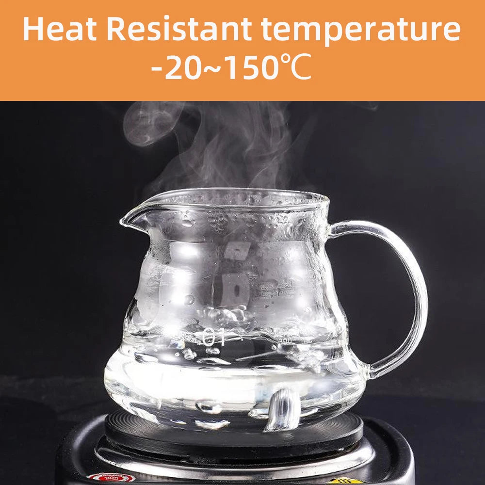 600ml Glass Coffee Carafe, Coffee Pot Clear Standard Coffee Server for Pour Over Coffee Maker