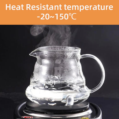 600ml Glass Coffee Carafe, Coffee Pot Clear Standard Coffee Server for Pour Over Coffee Maker