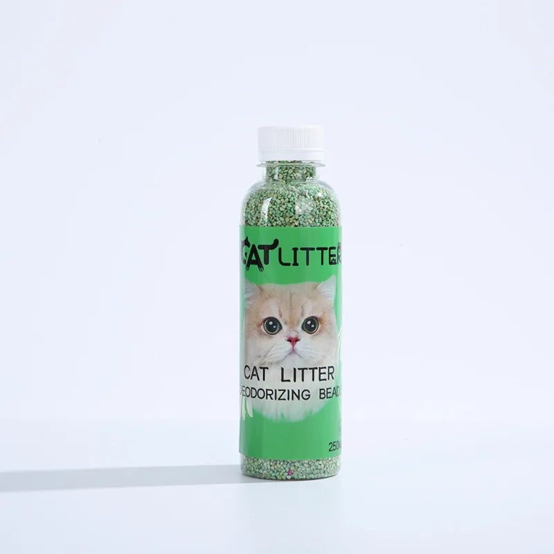 A bottle of cat litter deodorizing beads - make your home smell comfortable remove odors and deodorizers