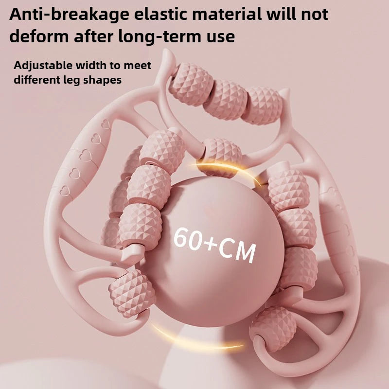 18 Rounds Massage Roller of Circular Leg Slimming Leg Massager Muscle Stretching Equipment Circular Leg Clamp