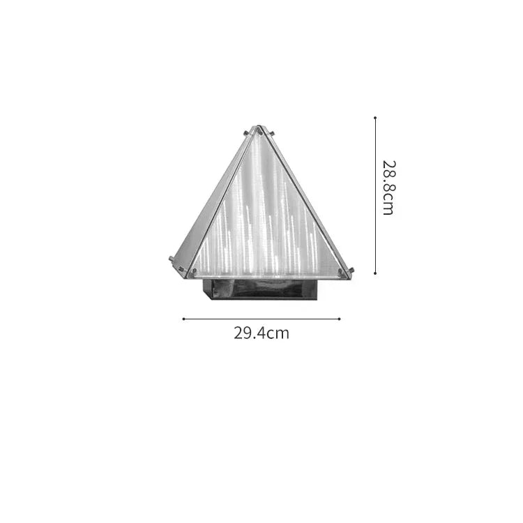 Bedroom Bedside Decorative Art Lamp Pyramid Living Room Floor Lamp Designer Light and Shadow Study Atmosphere Glass Desk Lamp