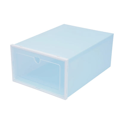 20Pcs Foldable Shoe Storage Boxes with Lids Transparent Stackable Containers Drawer Style PP Plastic Shoe Organizers