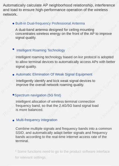 TP-Link Wi-Fi7 BE5100 Ceiling Access Point Range Wireless AP 5G Router Signal Booster POE  Wifi Booste Extender Long Range