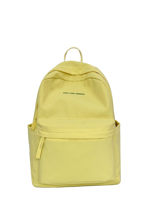 Schoolbags for junior high school girls. They are large-capacity, simple, versatile solid-color double-shoulder bags in ins styl