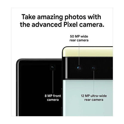 Google Pixel6 5G SmartPhone CPU Google Tensor Battery capacity 4614mAh 50MP Cameraoriginal used phone