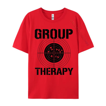 Men T-shirts Group Therapy Casual T-Shirt Retro Normal Cotton Men Tops Tees Casual Clothing Shirt Top Quality