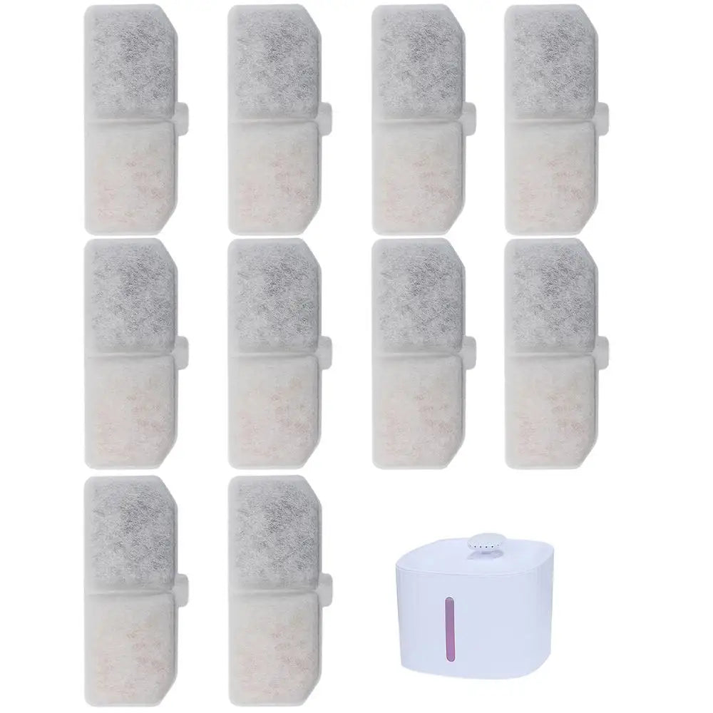 4/10Pcs Dog Feeders Fountain Filters Cat Water Replacement Filter for Pet Fountain Filtration System Pre-Filter Sponges
