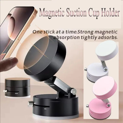 Vacuum Magnetic Car Phone Holder Stand Magnet Cell Mobile Support Mount GPS Bracket in Car For iPhone Android Smartphone