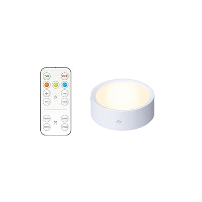 Smart Remote Control Cabinet Light Battery Powered Night Light Dimmable Warm/White Light Kitchen Light Closet Aisle Stairs Light