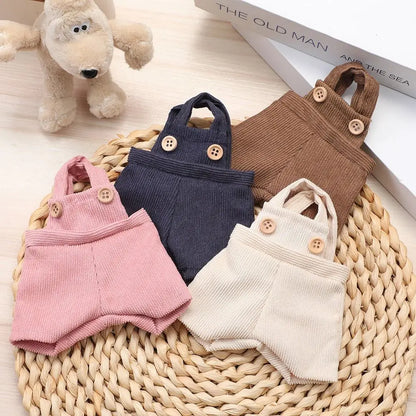 20cm Cotton Doll Clothes Fashion T-shirt Clothes Doll Overalls Suit Casual Wears Overalls Pants Dolls Clothes Accessories