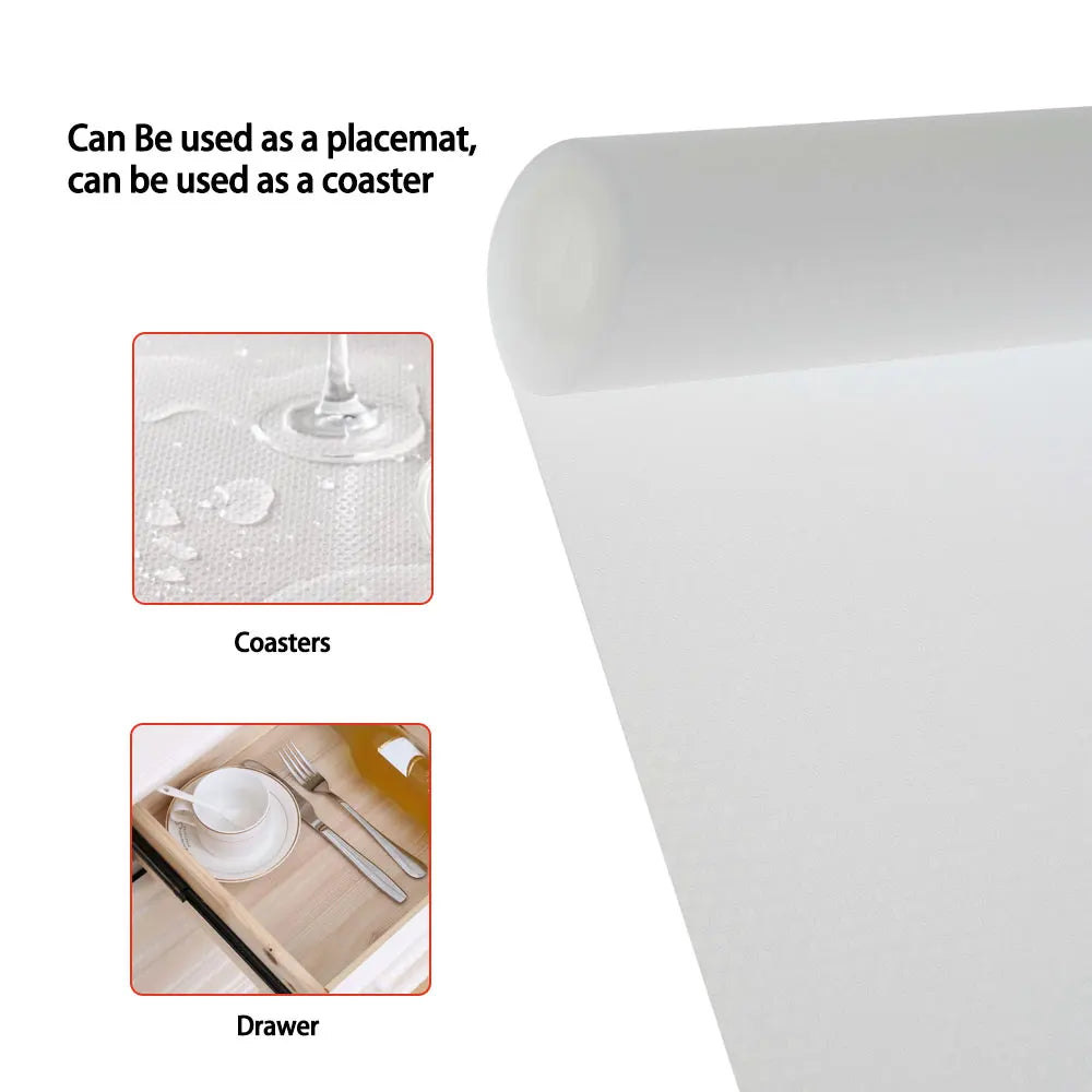 Shelf Liner Non-Slip Cupboard Cabinet Pad Transparent EVA Drawer Mat Fridge Roll Kitchen Bedroom Computer Desk Protection Mat