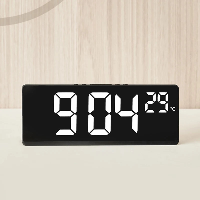 Creative Multifunction Electronic Clock Simple Large Screen Clock Multi Group Alarm Clock Student Clock