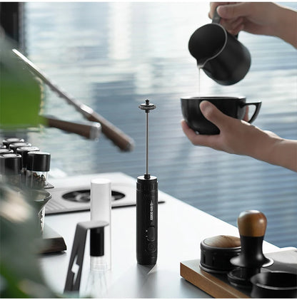 MHW-3BOMBER Official New Electric Milk Frother Handheld Wireless Blender Latte Cream Egg Beater Food Blender