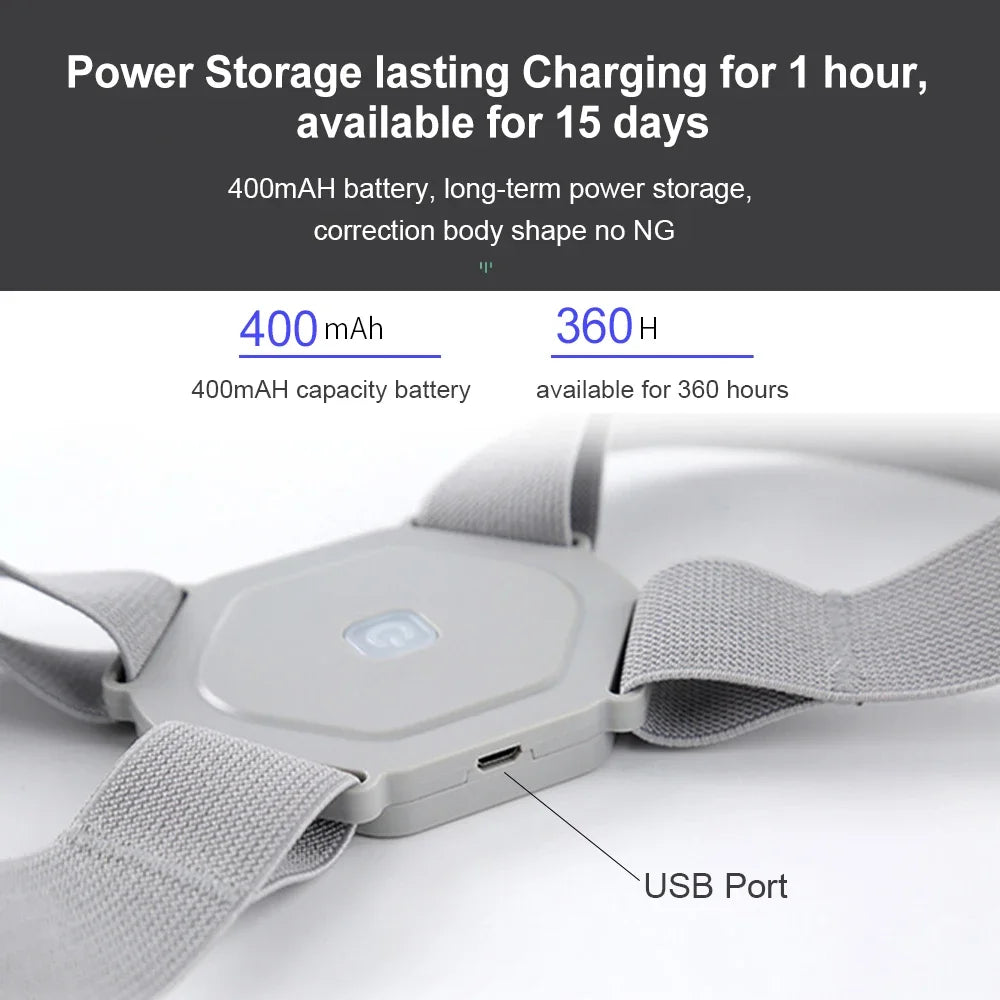 Smart Back Posture Corrector Spine Clavicle Brace Support Belt Vibration Shoulder Training Adjustable Adult Child Strap Health