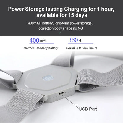 Smart Back Posture Corrector Spine Clavicle Brace Support Belt Vibration Shoulder Training Adjustable Adult Child Strap Health