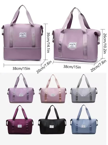 UNIXINU Carry On Travel Duffle Bag Nylon Waterproof Sports Gym Tote Bags for Women Large Capacity Storage Luggage Handbag