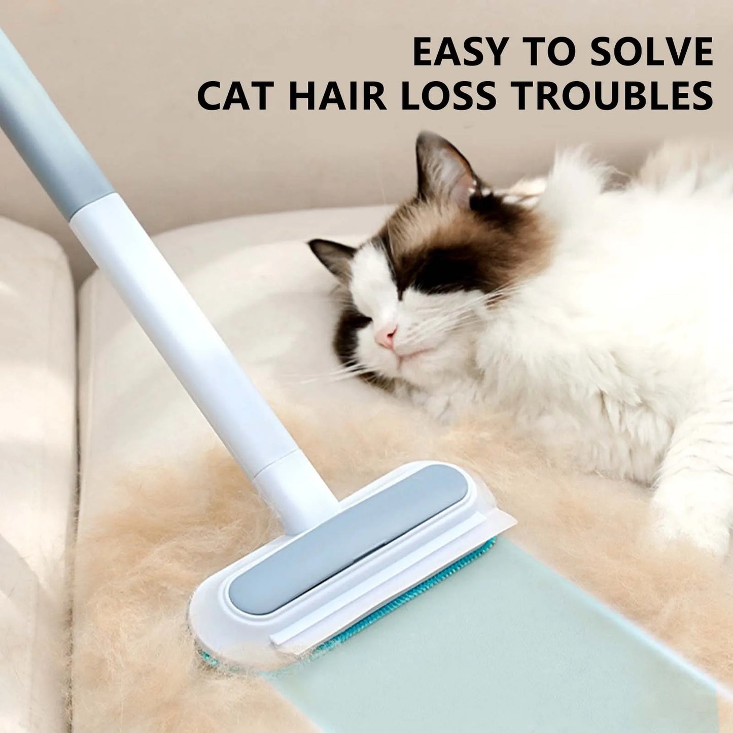 Multifunctional Pet Hair Remover Skin-friendly Hair Removal Brush Pet Shedding Cleaning Tool for Dogs Cats Pet Supplies