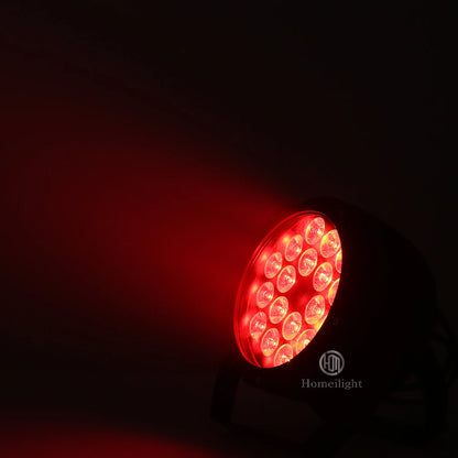 LED Par Can Wash ,Par Light ,Up Lights 18*18W RGBWAUV 6 in 1 LED Flat Luces Par Light  for Wedding ,Party ,DJ