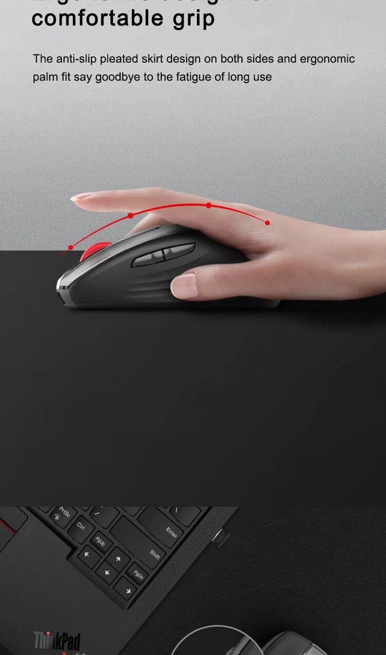 Mouse Lenovo Mouse Black Lenovo Wl200 Pro Rechargeable Light Sound Wireless Mouse