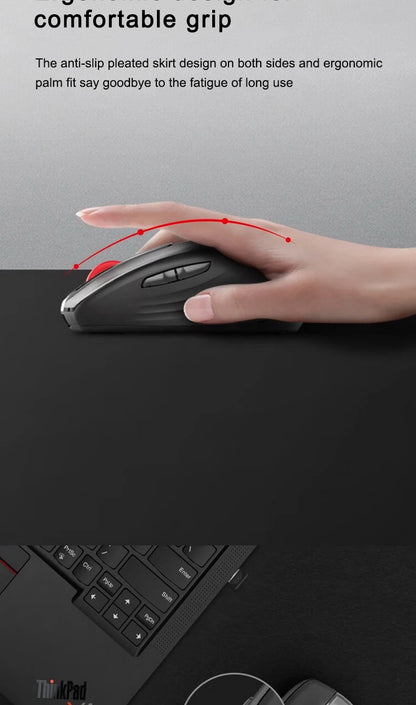 Mouse Lenovo Mouse Black Lenovo Wl200 Pro Rechargeable Light Sound Wireless Mouse