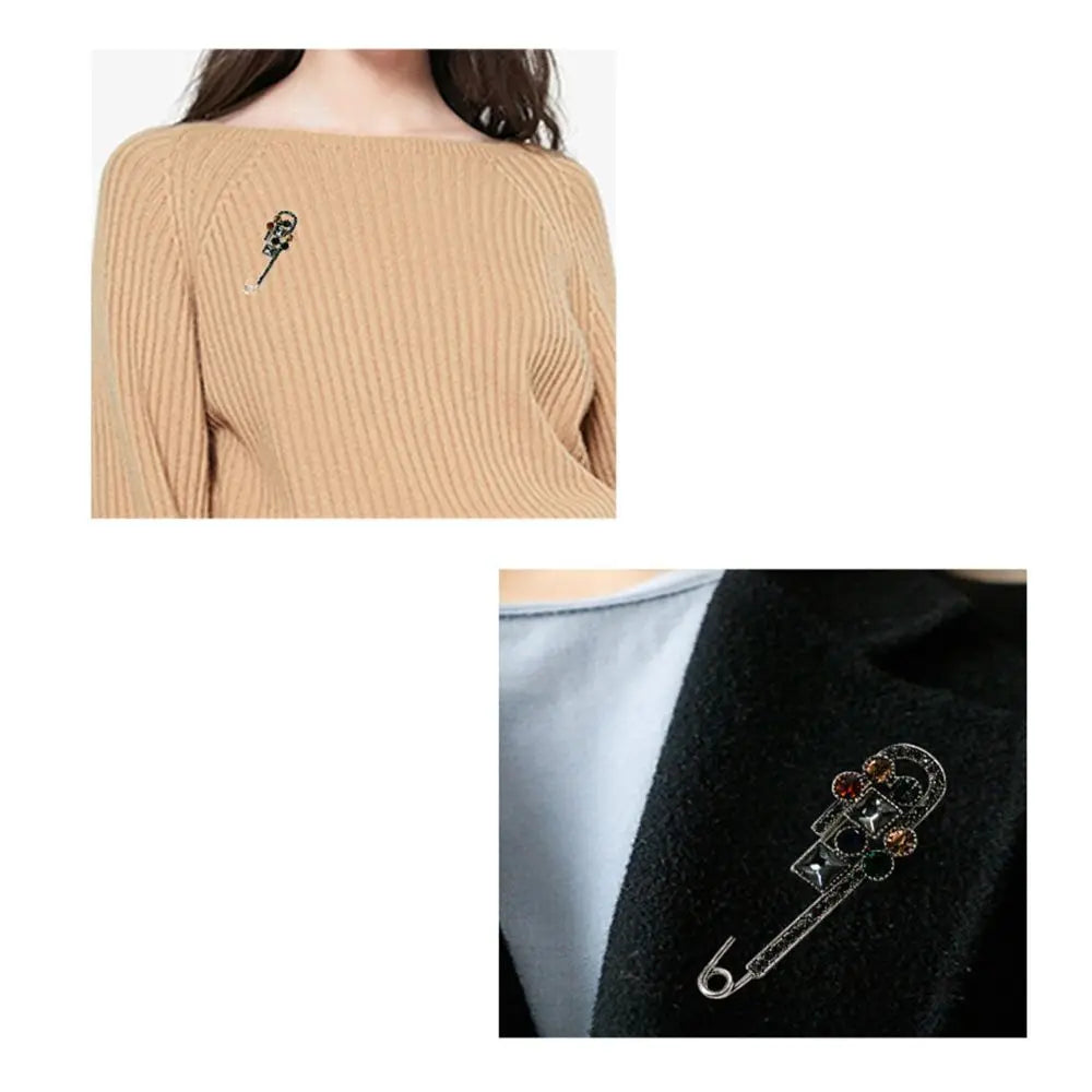Fashion Clothing Accessories Sweater Brooch Rhinestone Pin Alloy For Women|Girls