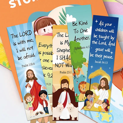 30PCS Church Bookmarks Inspirational Book Markers Religious Bookmarks Reading Scripture for Church Souvenirs Stationery Gifts