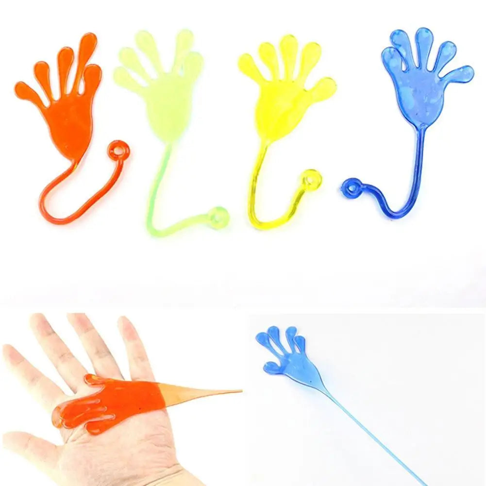 Novelty Kids Sticky Palm Toys Puzzle Climbing Wall Palm Decompression Sticky Hand Toys Elastically Stretchable Sticky Palm