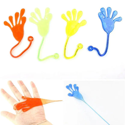 Novelty Kids Sticky Palm Toys Puzzle Climbing Wall Palm Decompression Sticky Hand Toys Elastically Stretchable Sticky Palm