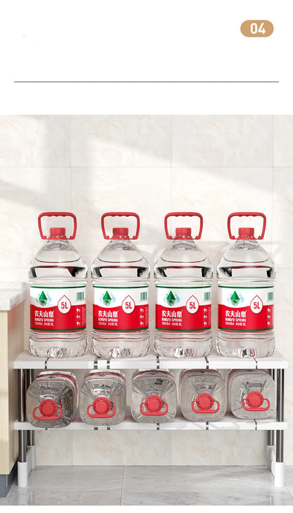 Stackable Storage Rack Multifunctional Telescopic Sink Holder Wardrobe Layered Partition Rack Closet Sorting Shelves Organizer