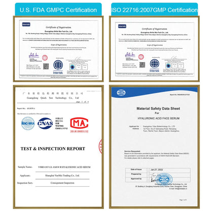 VIBRANT GLAMOR Hyaluronic Acid Facial Serum  Skin Care 10PCS