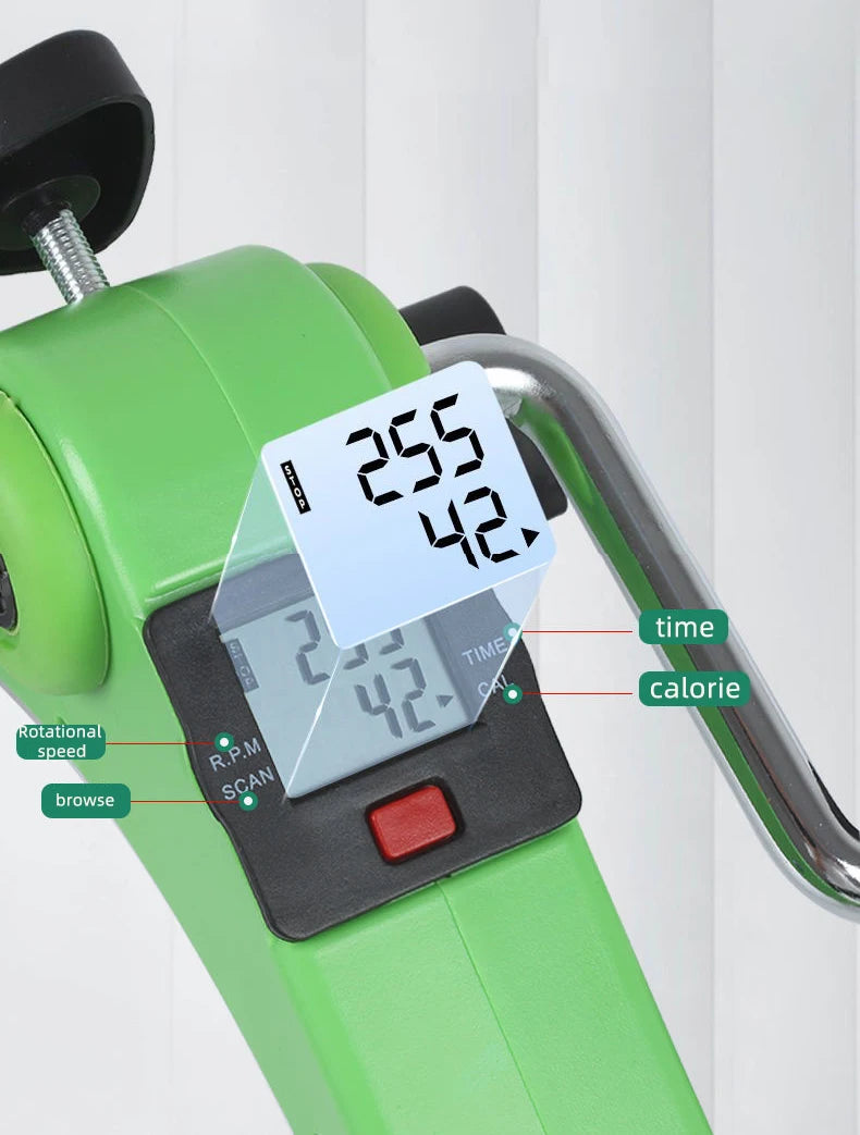 Pedals Exercise Bike Portable Mini Exercise Bike Bodybuilding Machine Elderly Rehabilitation Leg Arm Trainer Bicycle