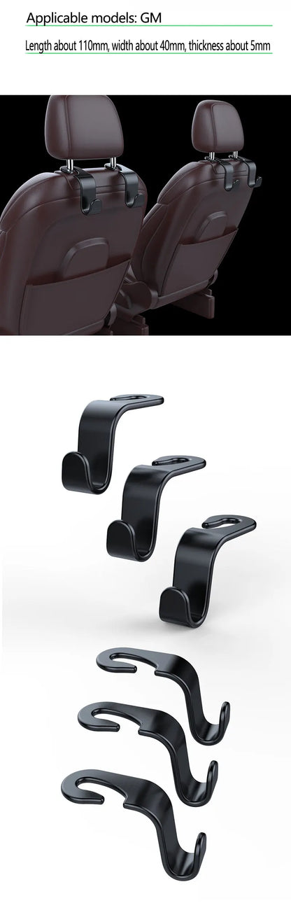 Seat Back Headrest Purse Hanging Hook Car Hanger Storage Baby Accessories Round Head Shape Car Hook