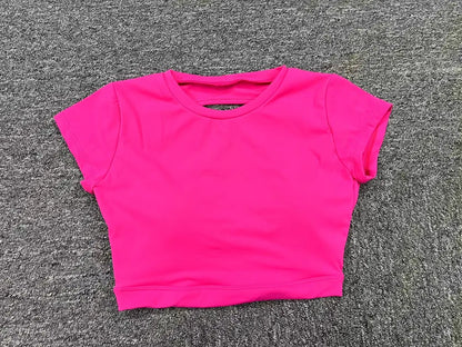 New Sports Shirts Breathable Workout Sportswear Fitness Backless Yoga Clothing Chest Pads Sport Crop Tops Gym Top Women