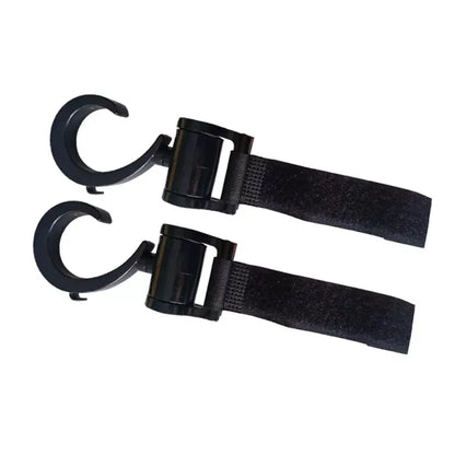 2pcs Baby Hooks Multi Stroller Pram Hook Clips 360 Degree Rotate Hangers Trolley Cart Organizer Metal Tool Strollers Accessories