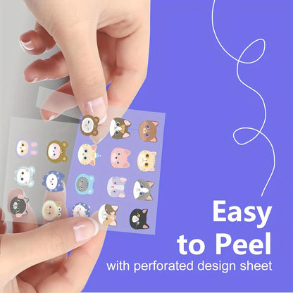 [Cute Pimple Patches] 20/100pcs Cute Cat Pimple Patches | Invisible, Blemish Covering, Hydrocolloid Patches
