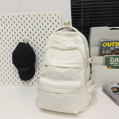 Schoolbag Unisex New Japanese Simple High School Student Junior High School Student Large-Capacity Backpack