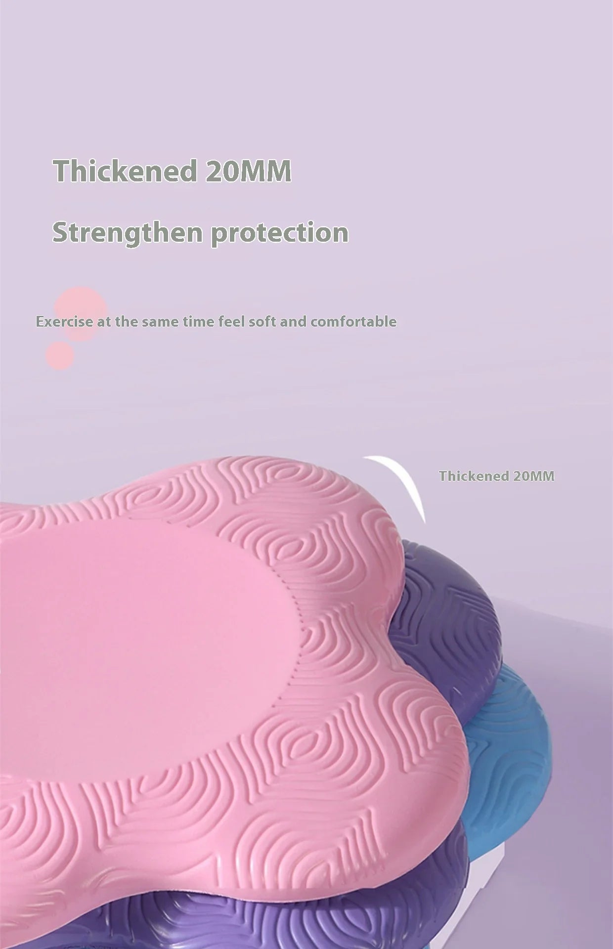 Yoga knee pad with thickened anti slip cushioning cushion for fitness protection, elbow joint, knee kneeling pad, cushion