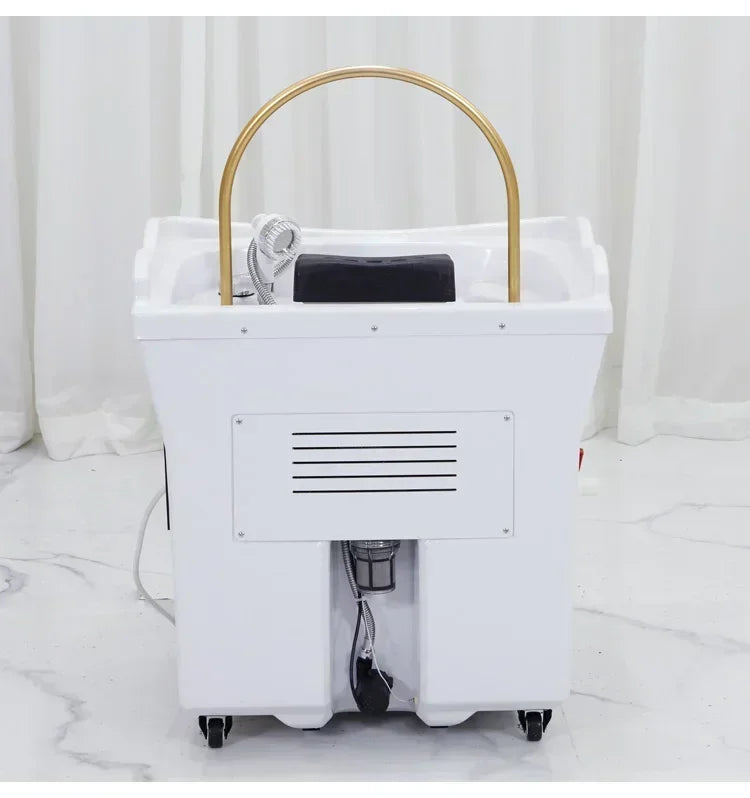 Japanese style convenient cleaning shampoo bed, lightweight shampoo basin, reclining shampoo basin, head spa shampoo basin