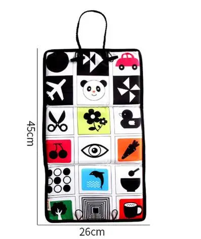 Black White View Back Seat Mirror Baby Car Mirror Safety Seat Headrest Rearview Mirror Baby Facing Rear Ward Car Kids Monitor